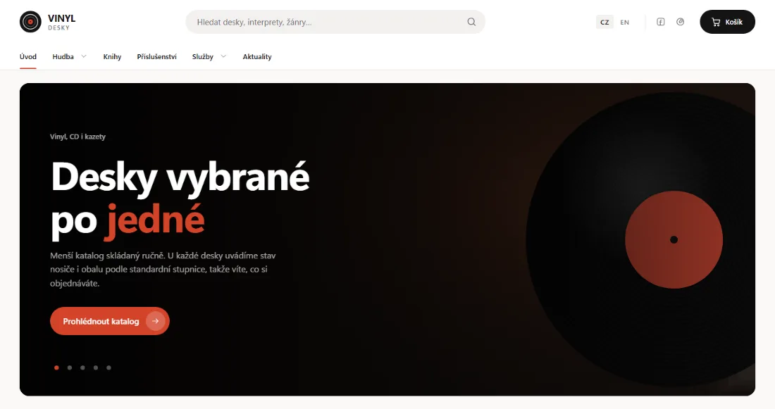 E-shop Vinyl Desky